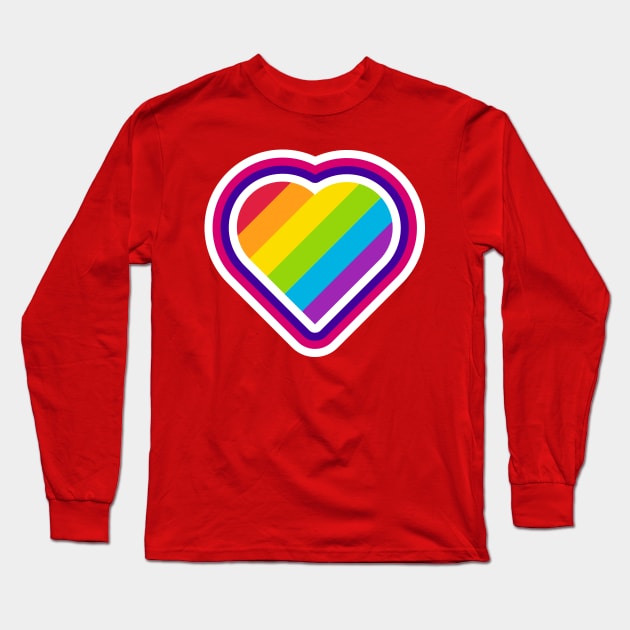 Rainbow Love Long Sleeve T-Shirt by ryancano